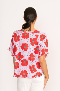 Preen Ruffles & Scoop Hem Top