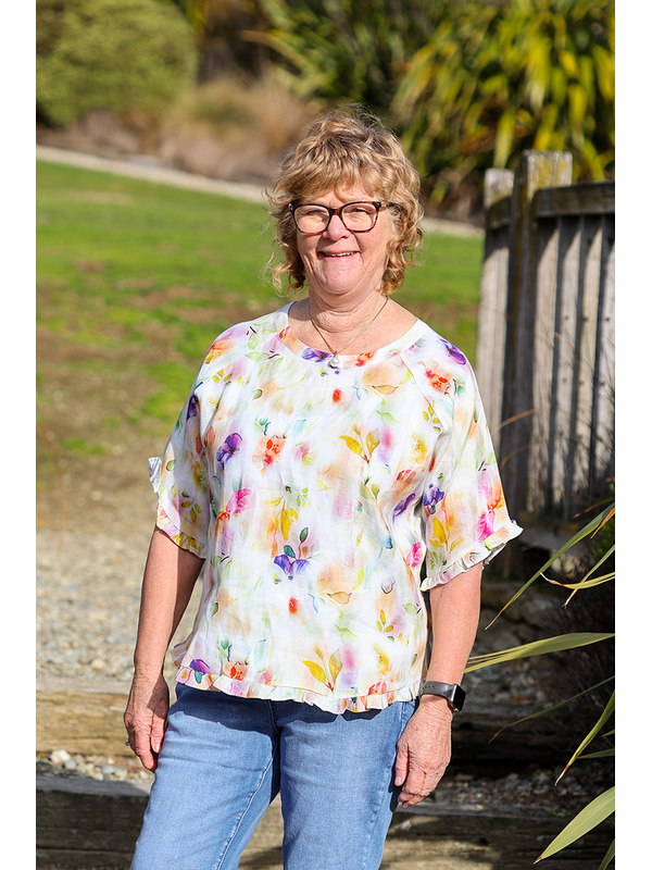 Preen Ruffles & Scoop Hem Top