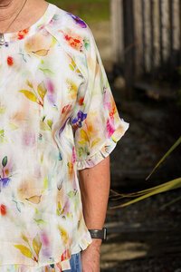 Preen Ruffles & Scoop Hem Top
