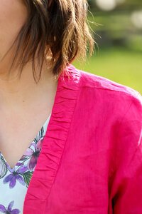 Foil Plain Gather Together Jacket