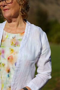 Foil Plain Gather Together Jacket