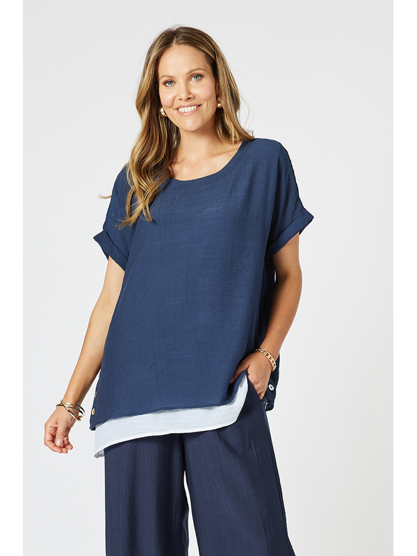 Clarity Palma Side Button 2 in 1 Top