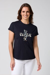 Stella + Gemma Soho Leopard Cross Tee