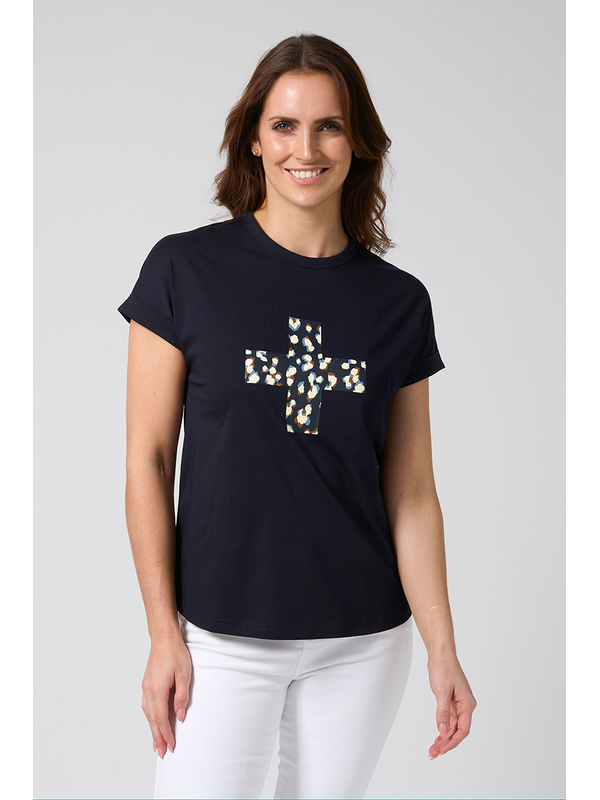Stella + Gemma Soho Leopard Cross Tee