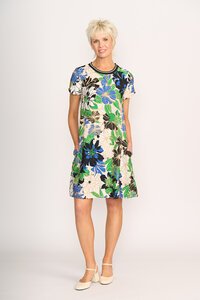 Foil A-Line Dress