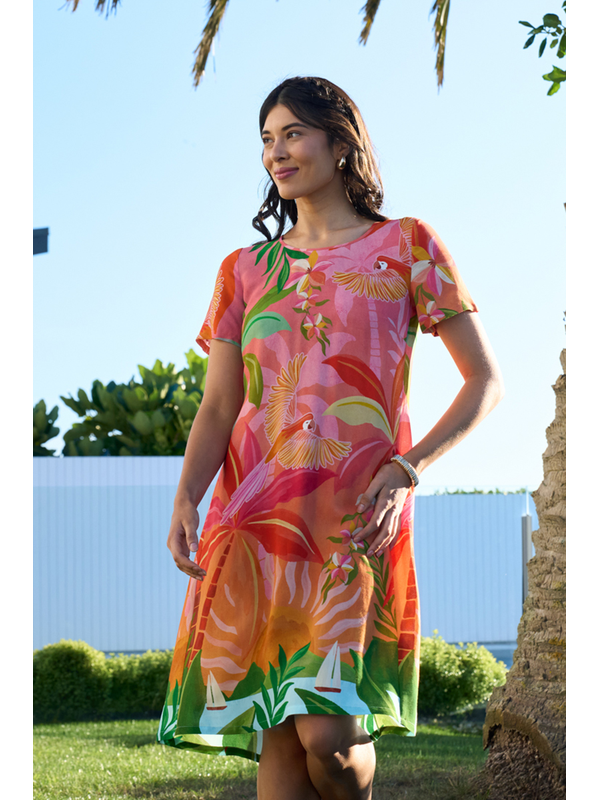 Foil Swing Back Dress
