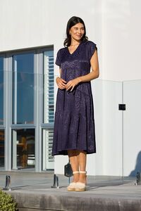 Preen Asymmetric Tiered Dress