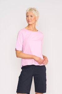 Esplanade Wide Neck Elbow Sleeve Top
