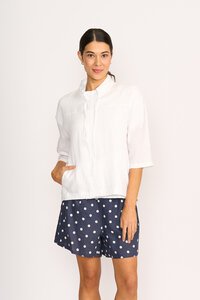 Foil Relaxed Zip Up Jacket