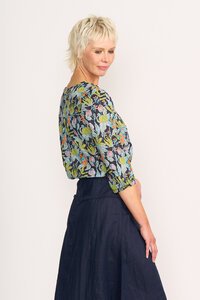 Foil Elastic Hem Top