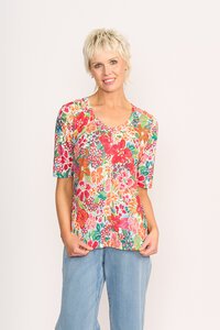 Foil Print Leading Lady Top