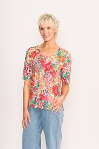 Foil Print Leading Lady Top