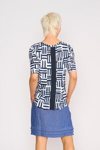 Foil Print Leading Lady Top