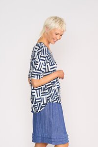 Foil Print Leading Lady Top