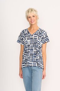 Foil Print Sew Cute Top