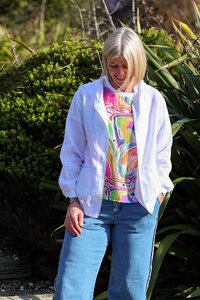 Foil Relaxed Zip Up Jacket