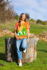 Foil Pleat Back & Contrast Top