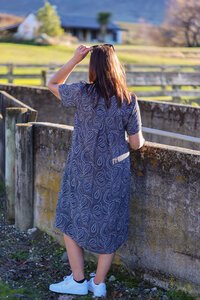 Foil Swing Back Dress