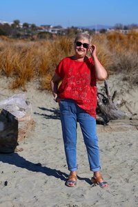 Puro Lino Floral Linen Top