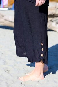 La Mode Side Button 3-4 Pant