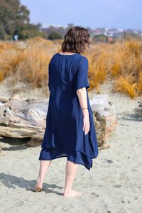 La Mode 2 Button Layered Dress