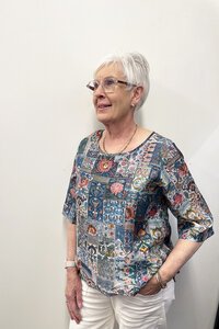 La Mode Double Layer Floral Top
