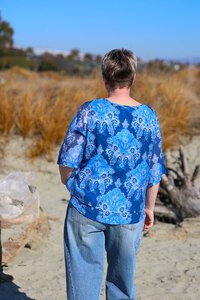 La Mode Double Layer Floral Top