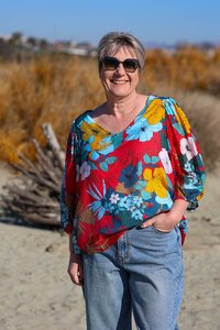 La Mode Floral Layered Top