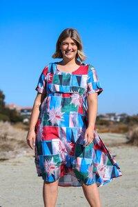 La Mode A-Line Layered Dress