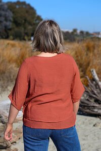 La Mode 3-4 Sleeve Layered Top