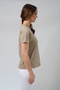 Stella + Gemma Ace Leopard Cross Tee