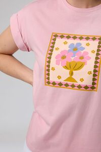 Stella + Gemma Cuff Jardin Tile Tee