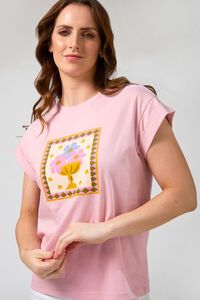 Stella + Gemma Cuff Jardin Tile Tee