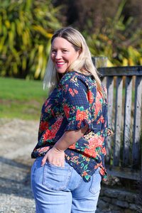 Glam Navy Haven Top