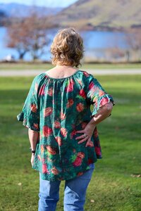 Glam Green Sway Top