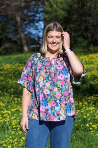 Glam Bubblegum Sway Top