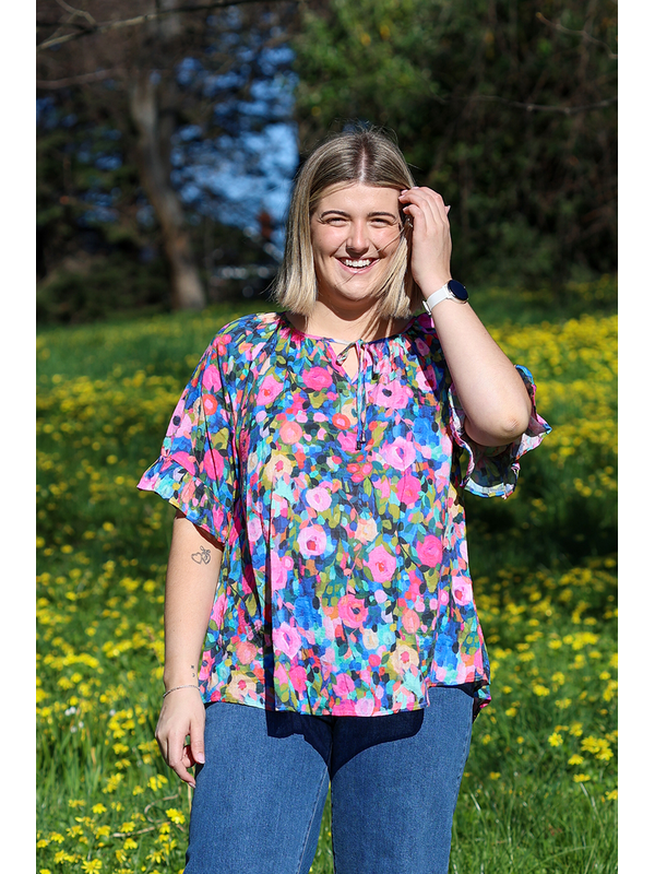 Glam Bubblegum Sway Top