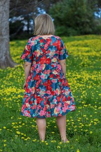 Glam Red Zephyr Dress