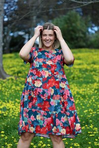Glam Red Zephyr Dress