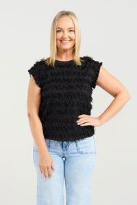 Zafina Charlotte Tassel Top