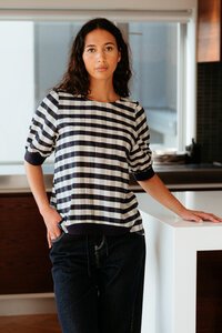 Zafina Check Havana Top