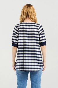 Zafina Check Havana Top