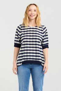 Zafina Check Havana Top