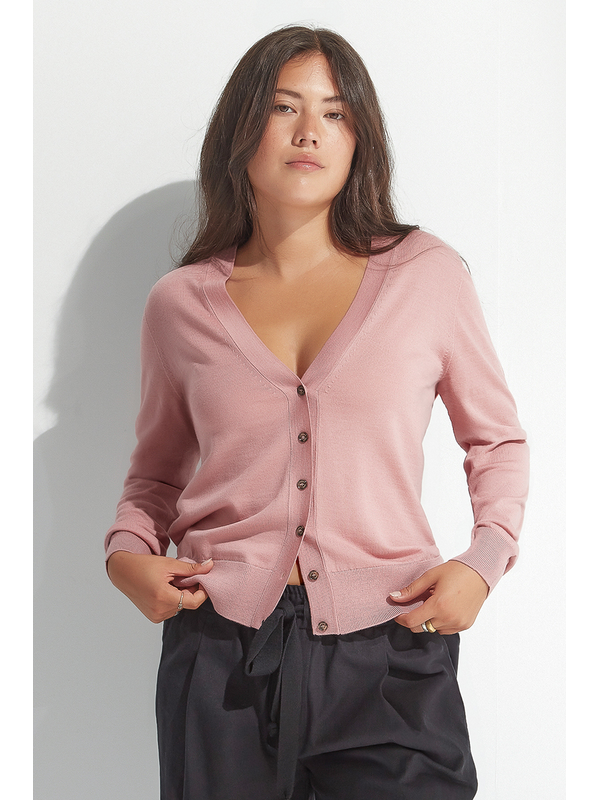 Standard Issue Fine Merino V Neck Cardigan
