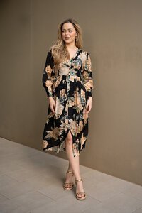 Fria The Label Peony Button Thru Dress