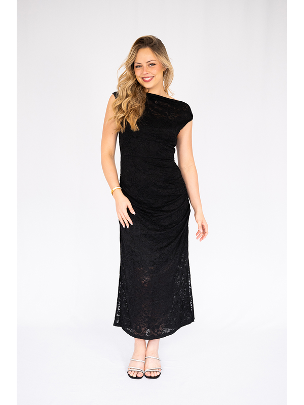 Fria The Label Lace Side Ruched Dress
