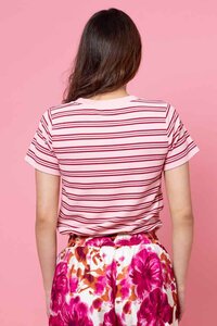 Charlo Dolce Pink Stripe T-Shirt