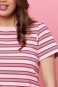 Charlo Dolce Pink Stripe T-Shirt