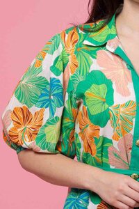 Charlo Ellison Floral Shirt Dress