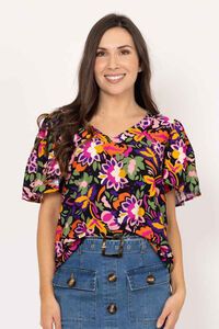 Charlo Dehlia Floral Top